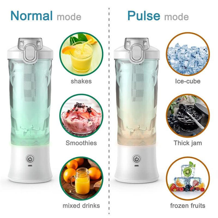 Skanto | Bærbar smoothieblender med 4000 mAh batteri & 600 ml kapasitet