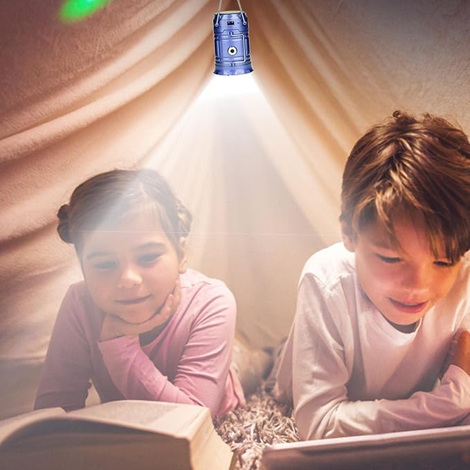 Skanto | Sol Campinglampe med USB-lading – Bærbar LED-lanterne for utendørsaktiviteter og nødsituasjoner