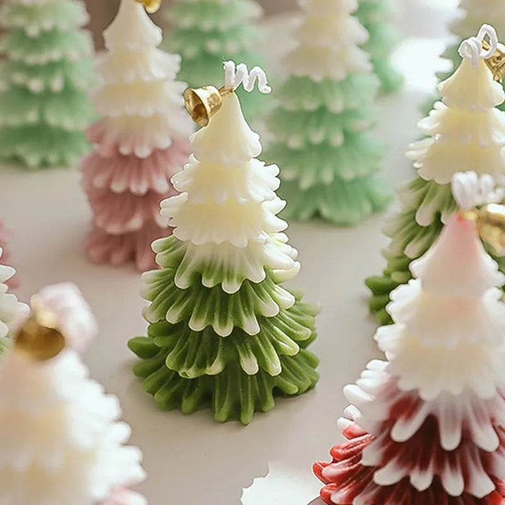 Skanto | God jul lys 3D juletreformede aromaterapi lys ornamenter Navidad nyttårs fest hjemme dekor Xmas gave