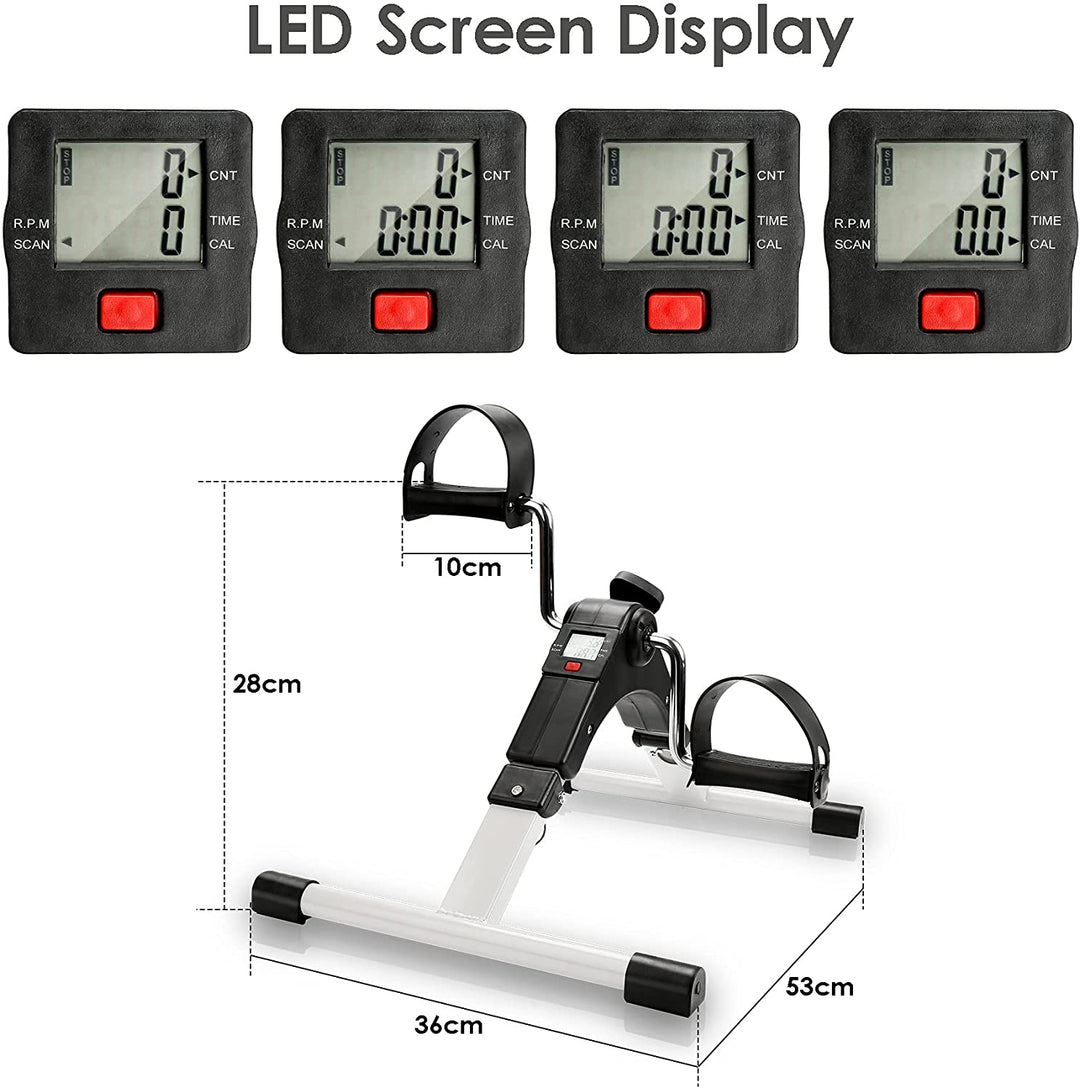 Mini-Home Trainer Fitness Bike Leg Trainer med LCD Display | Skanto