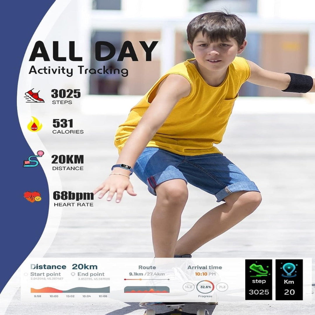 Skanto | Barn smartklokke med GPS, treningssporing og helsefunksjoner – Viona