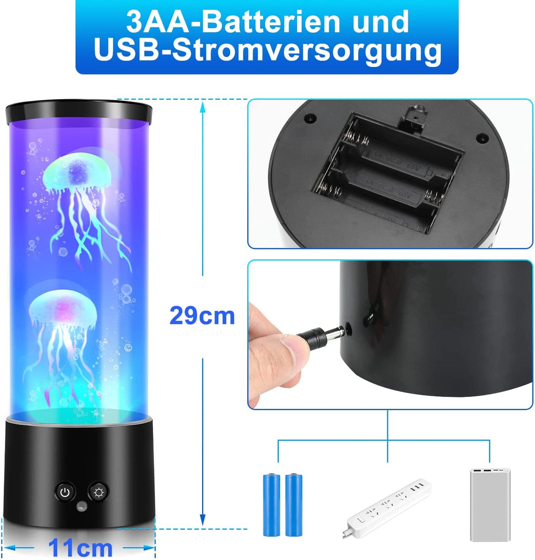 Jellyfish Lampe RGB med Fjernkontroll | Skanto