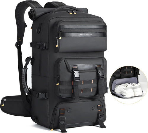 50L Flyklar Konverterbar Reise Ryggsekk med Skoparti & USB-port | Skanto