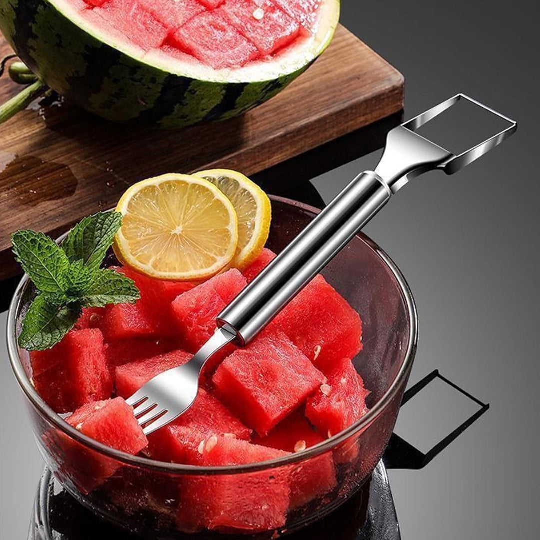 Skanto | Woyuosn 2-i-1 Rustfritt Stål Watermelon Gaffel Cutter