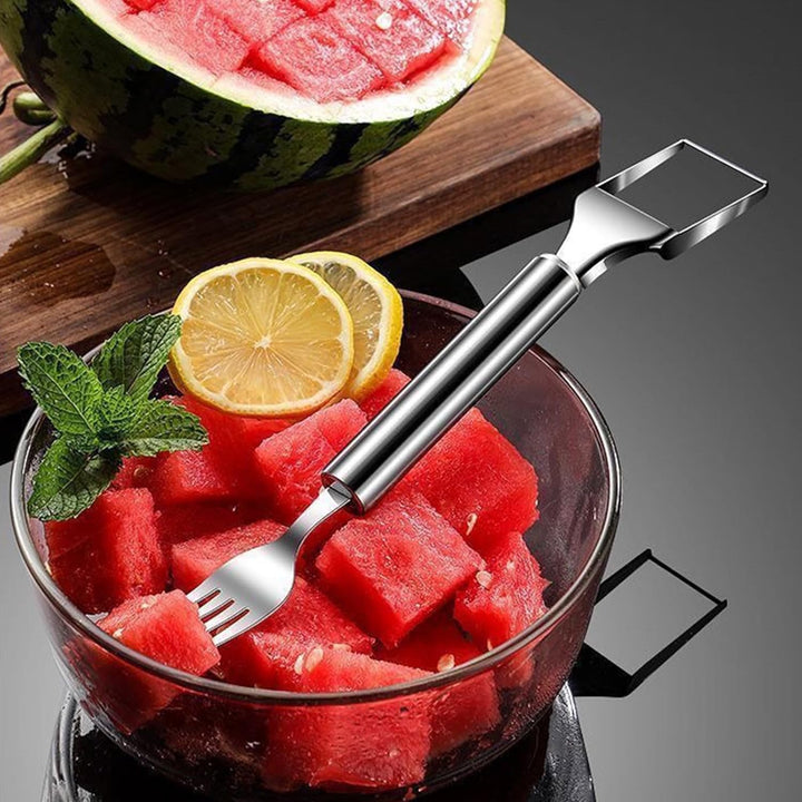 Skanto | Woyuosn 2-i-1 Rustfritt Stål Watermelon Gaffel Cutter