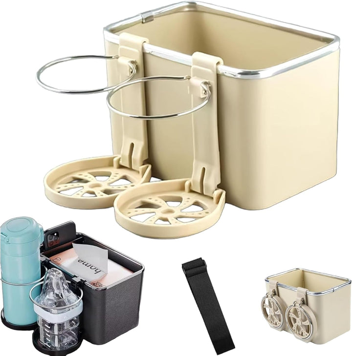 Armlene Organizer med Twin Fold-Flat Koppholdere Skanto