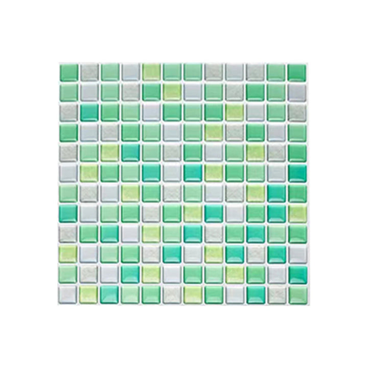 Plast mosaikkfliser med selvklebende plast, vanntett mosaikkflis med selvklebende plast og firkantet form
