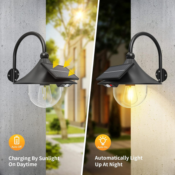 Skanto | Solbevegelse Barn Vegglamper med 3 Moduser & Gåsnehalsdesign (2 Pakke) – Halden