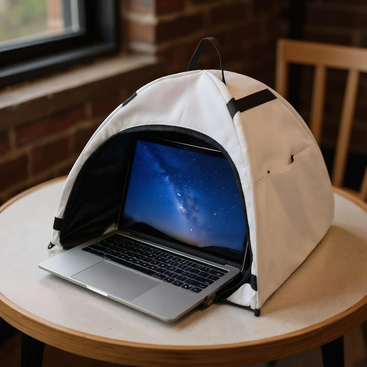 Skanto | Laptop Solskjerm – Sammenleggbar Anti-blendings Personvernstelt for 13–16" Enheter – Travory