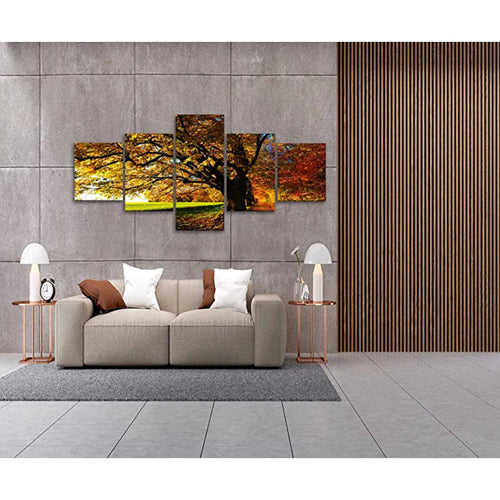 5 stk Høst Stortre Landschaft Kunsttrykk Lerretsmaleri | Skanto