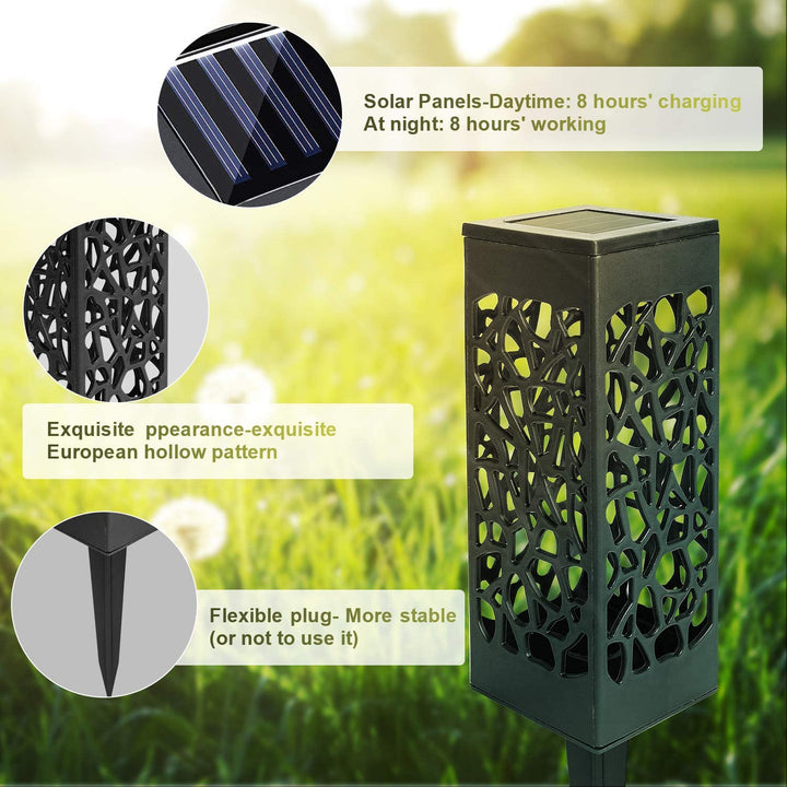 12X Solar Lights LED Sti Lys Hage Belysning | Skanto