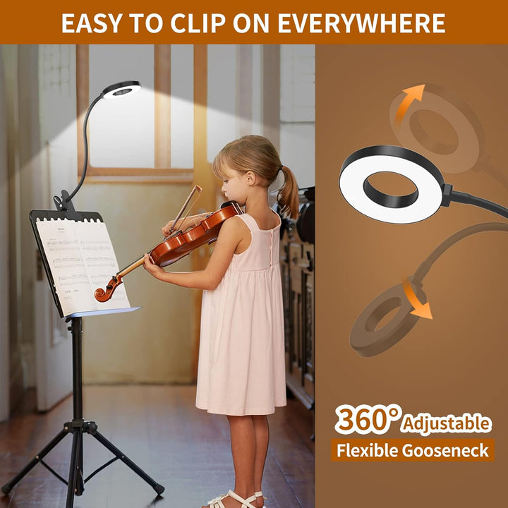 Skanto | 3 fargemodi LED-bordklemmlampe med & fleksibel gåsnek – Selvara (1+1 GRATIS)