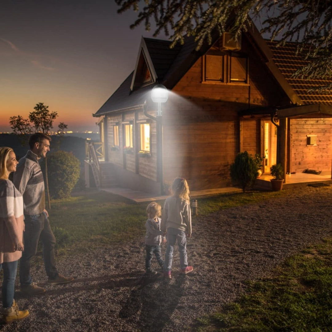 Skanto | Kocaso Veggpakke Led-lamper 144 Leds Med Fotocelle Sensor - Ip65 Vanntett Utendørs Lampe