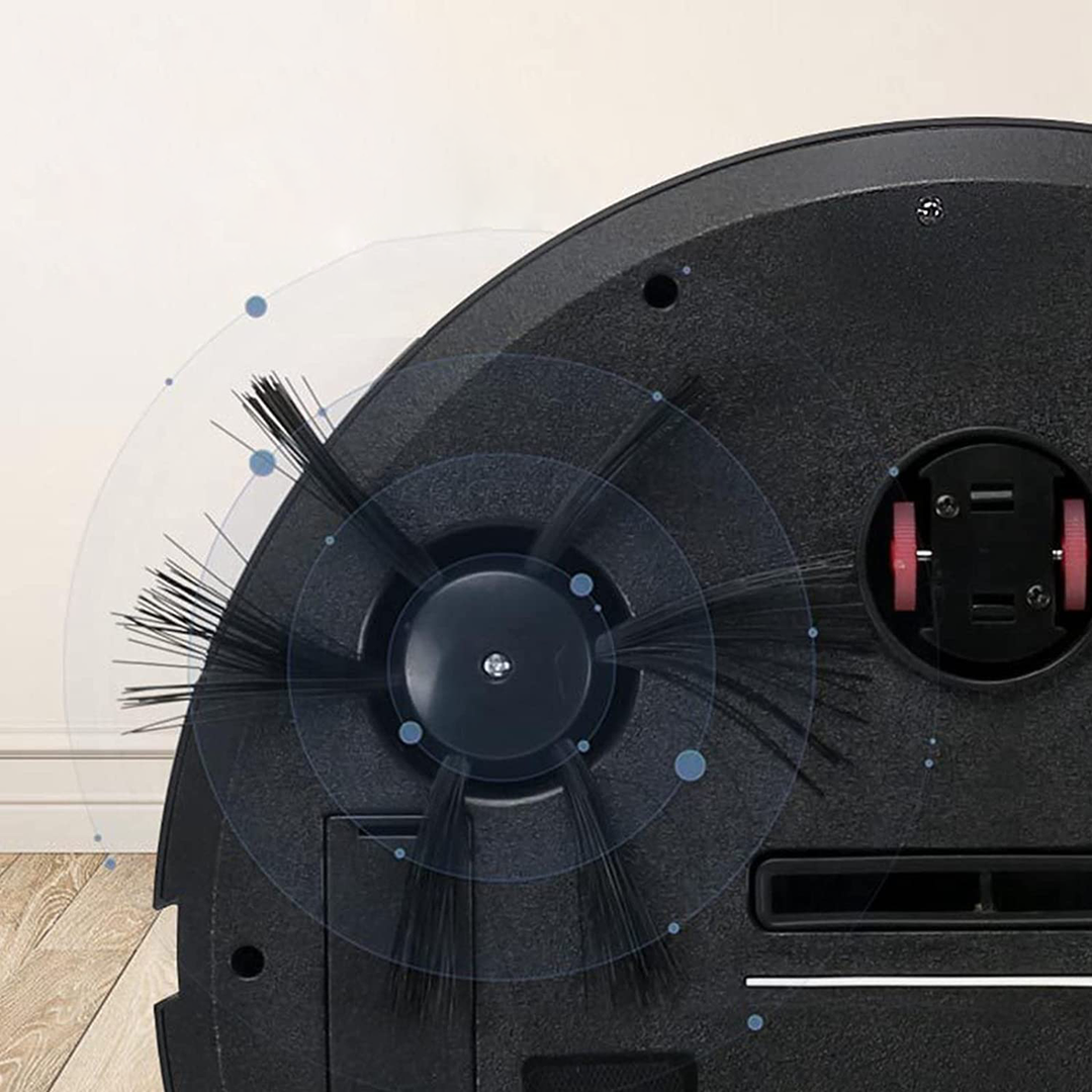 Skanto | Cleanoro S6 Robotstøvsuger | Kompakt & Intelligent | For dyrehår, Harde gulv & Tepper | 2t driftstid