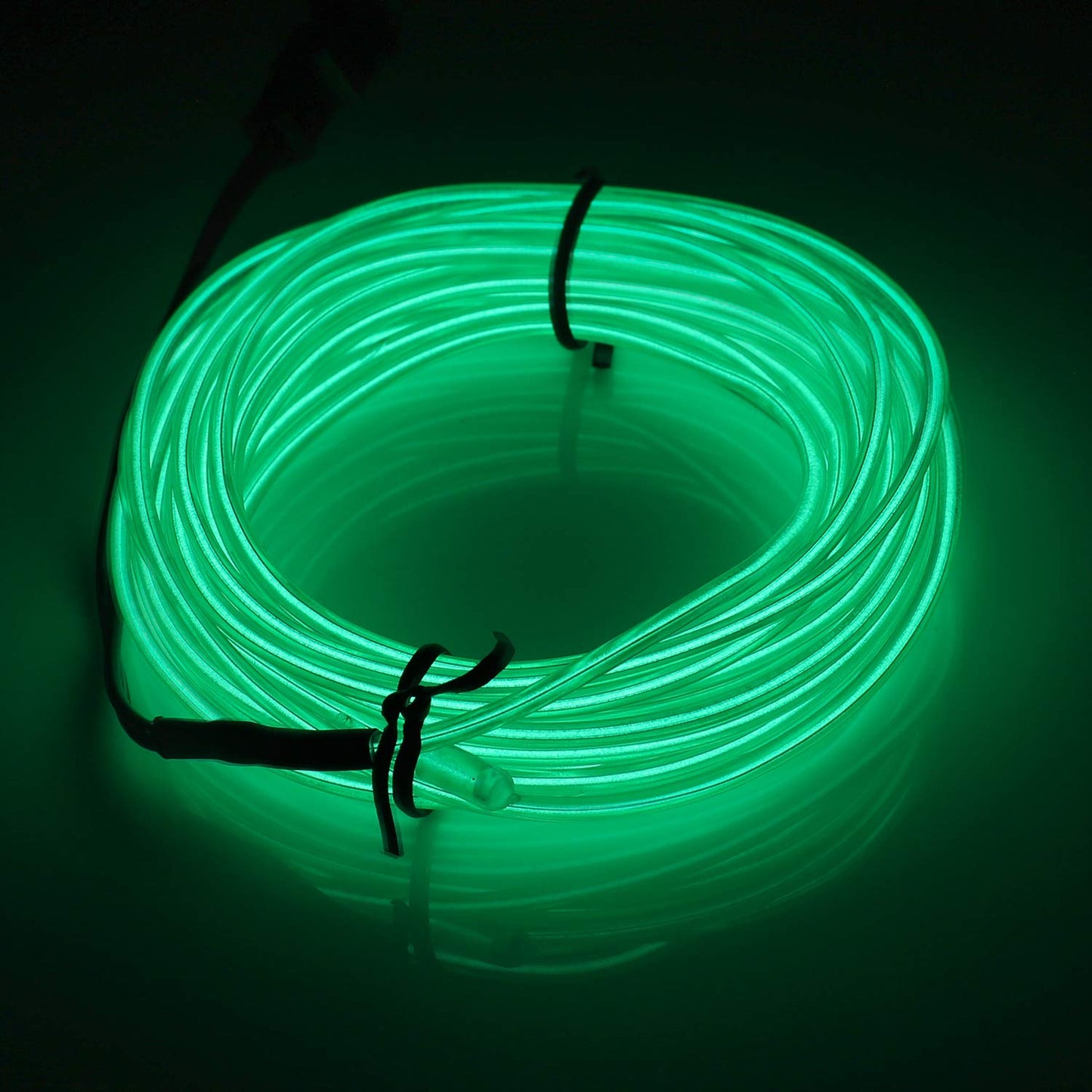 Norvo | Jiguoor Usb Oppladbar Eltråd 32.8Ft/10M (5Mx2) Lysende Neonlysstrimmel 360° Belysning Neonrør Lys for Diy, Festival, Festdekorasjon, Halloween, Jul (32.8Ft/10M, Grønn)