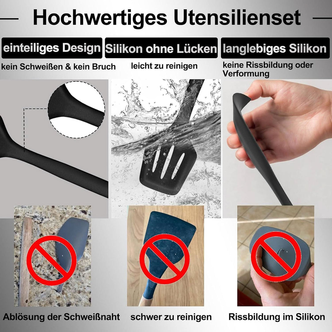 Skanto | KitchenPro - Silikon Kjøkkenredskapssett