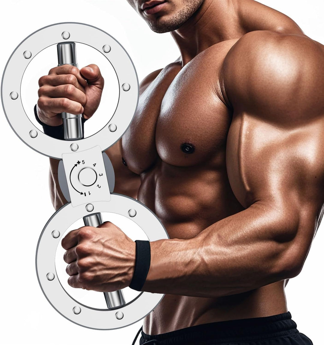 Twister Armtrainer med einstellbarem 12-Pfund-Widerstand og 360°-rotasjon – Zeynor