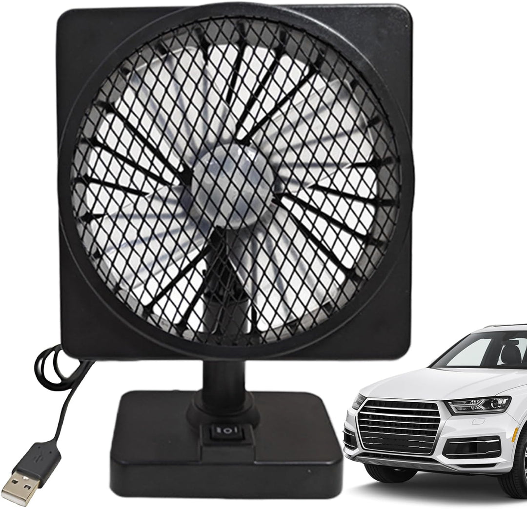 Skanto | 12V USB Luftsirkulator Bilstyling Kjølevifte med 360° Rotasjon (1+1 GRATIS) – Aurovent