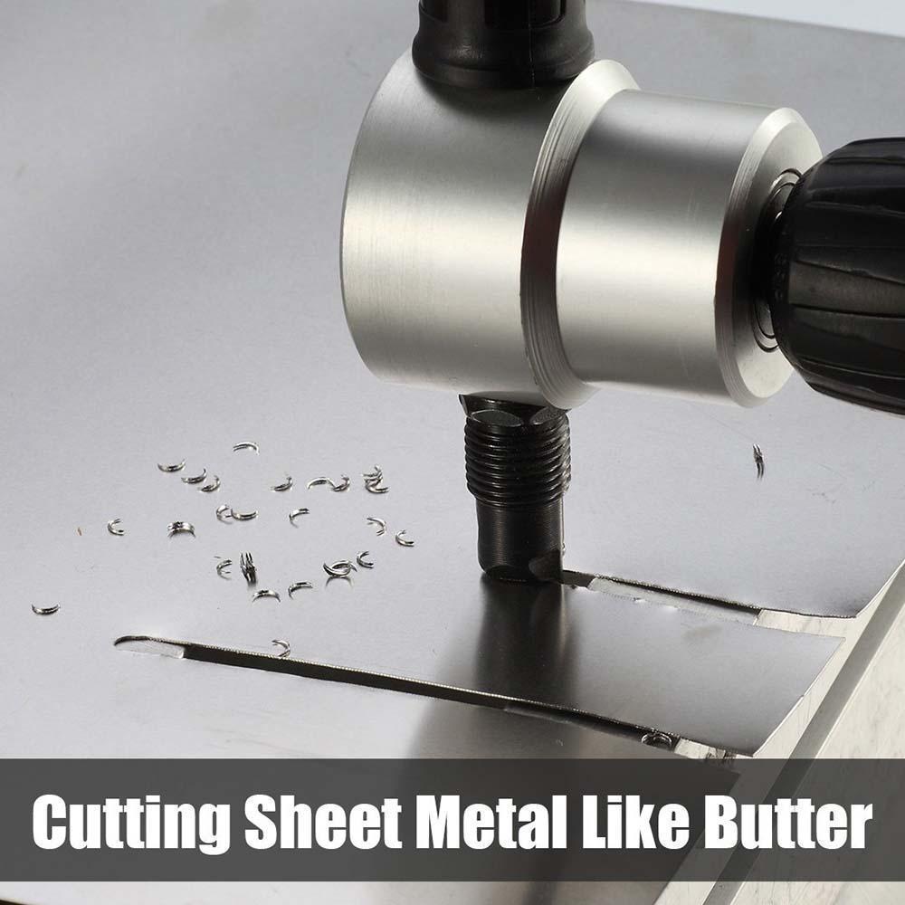 Skanto | Nibbler Cutter Drill Attachment Dobbel Hode Metallplate