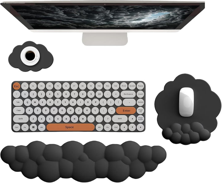 Frendorf | Skyformet Ergonomisk Håndleddstøtte Sett med Musematte & Underlag – Zeyora