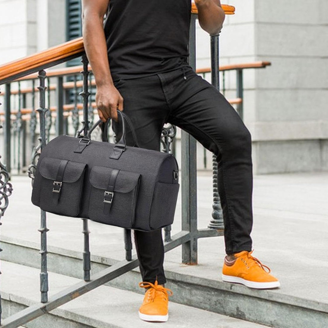 Skanto | Garment Duffel Weekend Bag – Sammenleggbar Håndbagasje Draktveske for Menn