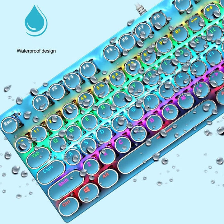 Skanto | 87-Tast Mekanisk Gaming Tastatur RGB Bakgrunnsbelyst Blå Bryter
