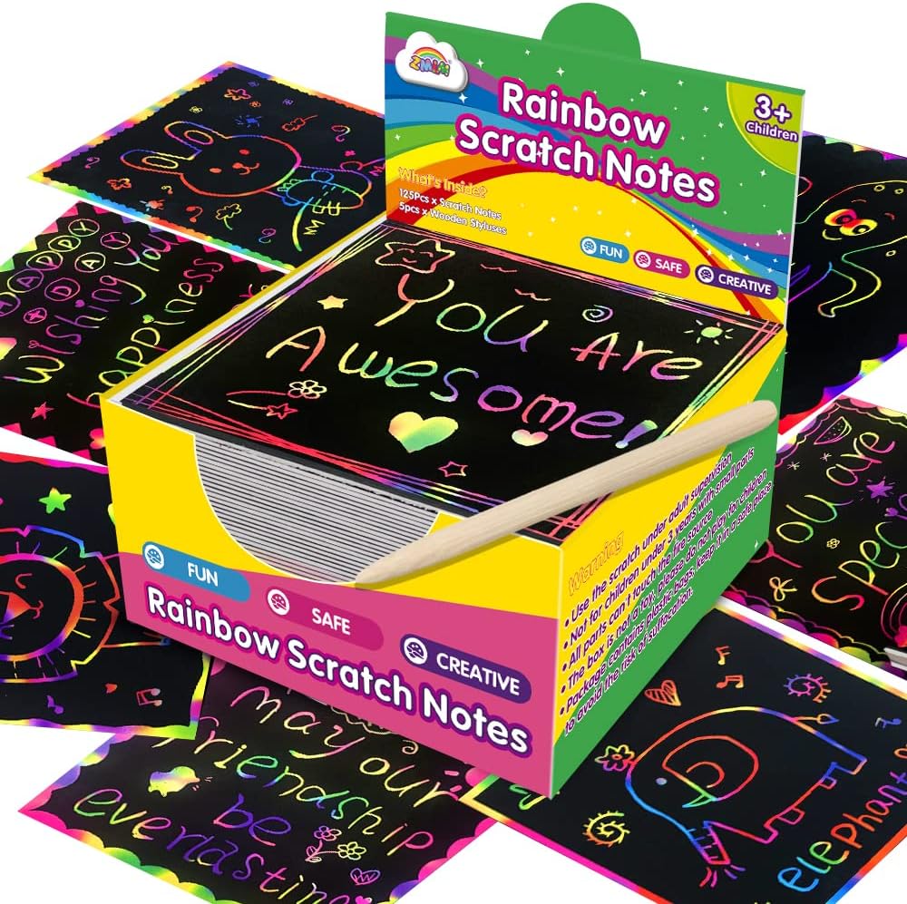 Skanto | Rainbow Scratch Mini Kunstnotater