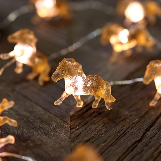 Norvo | Fairy Pony Snor Lys Unike Dekorative Lys Hest Gaver Til Jenter Søte Lys 20Leds 8Ft Batteridrevet For Bursdag Hest Elsker Xmas Takkefest Dekor