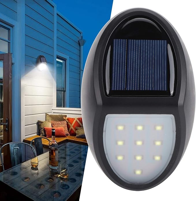 Skanto | Solar LED Vegglampe for Utendørs – Værbestandig, Energisparende og med Bevegelsessensor