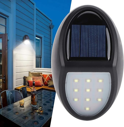 Skanto | Solar LED Vegglampe for Utendørs – Værbestandig, Energisparende og med Bevegelsessensor