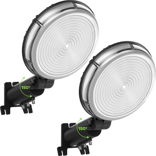 Norvo | Karjoefar 70W Led Barn Lys, 8000Lm Dusk Til Dawn, Vanntett Justerbar Utendørs Flomlys