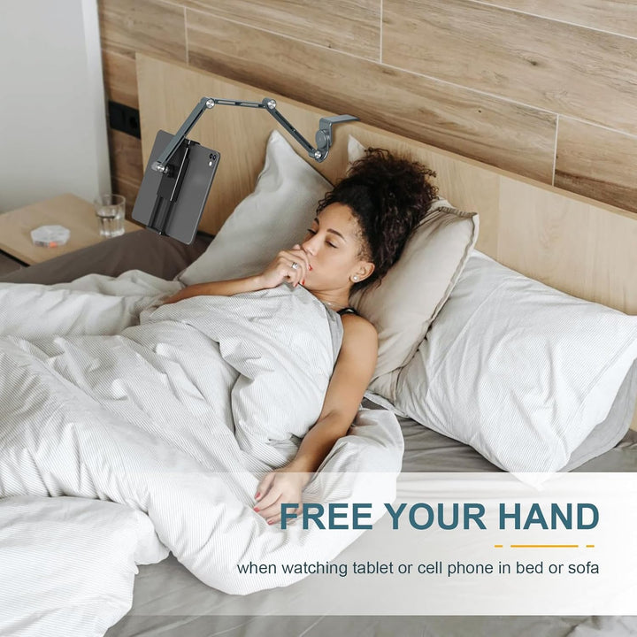 Skanto | Justerbart aluminiumstativ for nettbrett med 360° rotasjon – Movaro