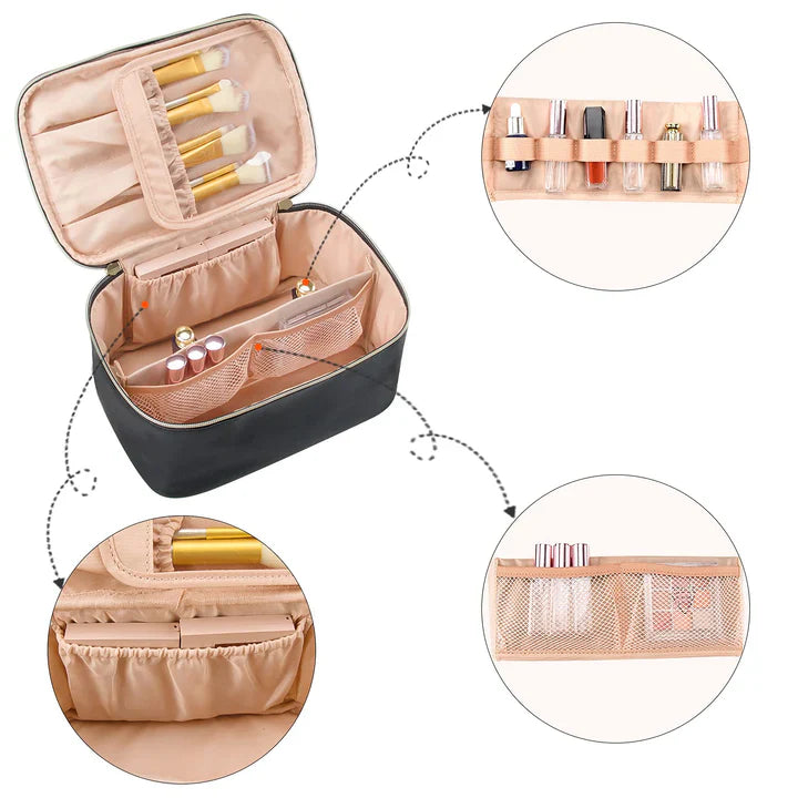 Skanto | Praktisk make-up organisador for reise | Med rom og skillevegger