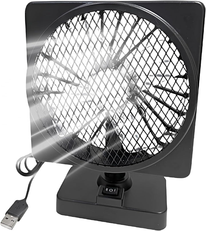 Skanto | 12V USB Luftsirkulator Bilstyling Kjølevifte med 360° Rotasjon (1+1 GRATIS) – Aurovent
