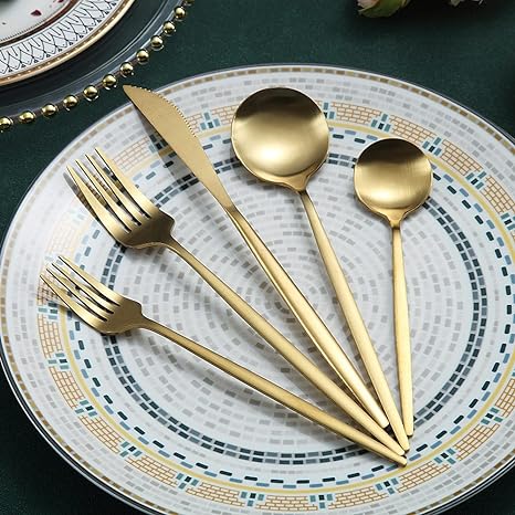 Skanto | Minimalistisk Rustfritt Stål Bestikk Elegant Enkelhet