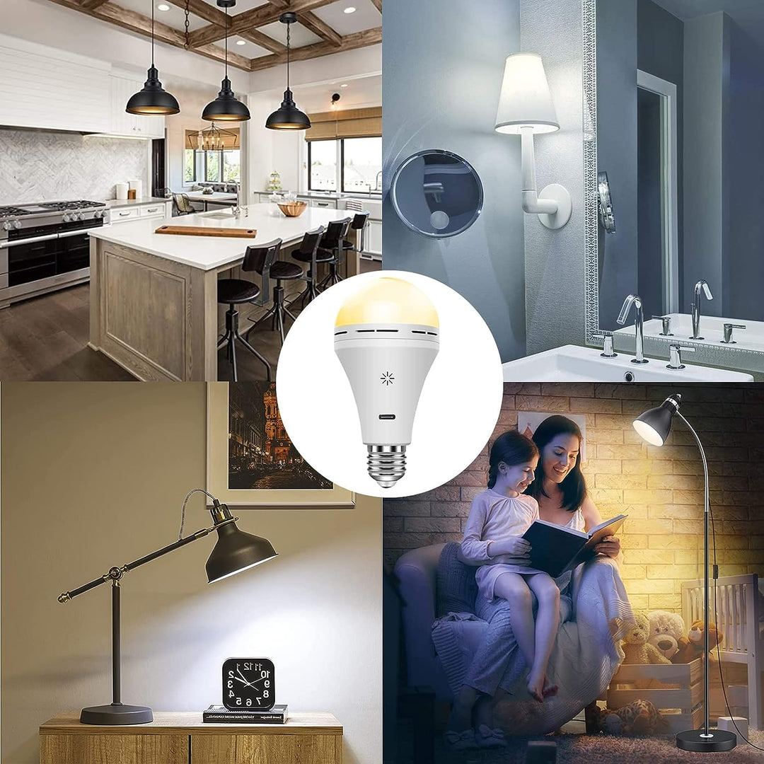 Skanto | FlexiLight Oppladbar LED Bordlampe – Trådløs, Dimmbar & Bærbar Innendørs Utendørs Belysning
