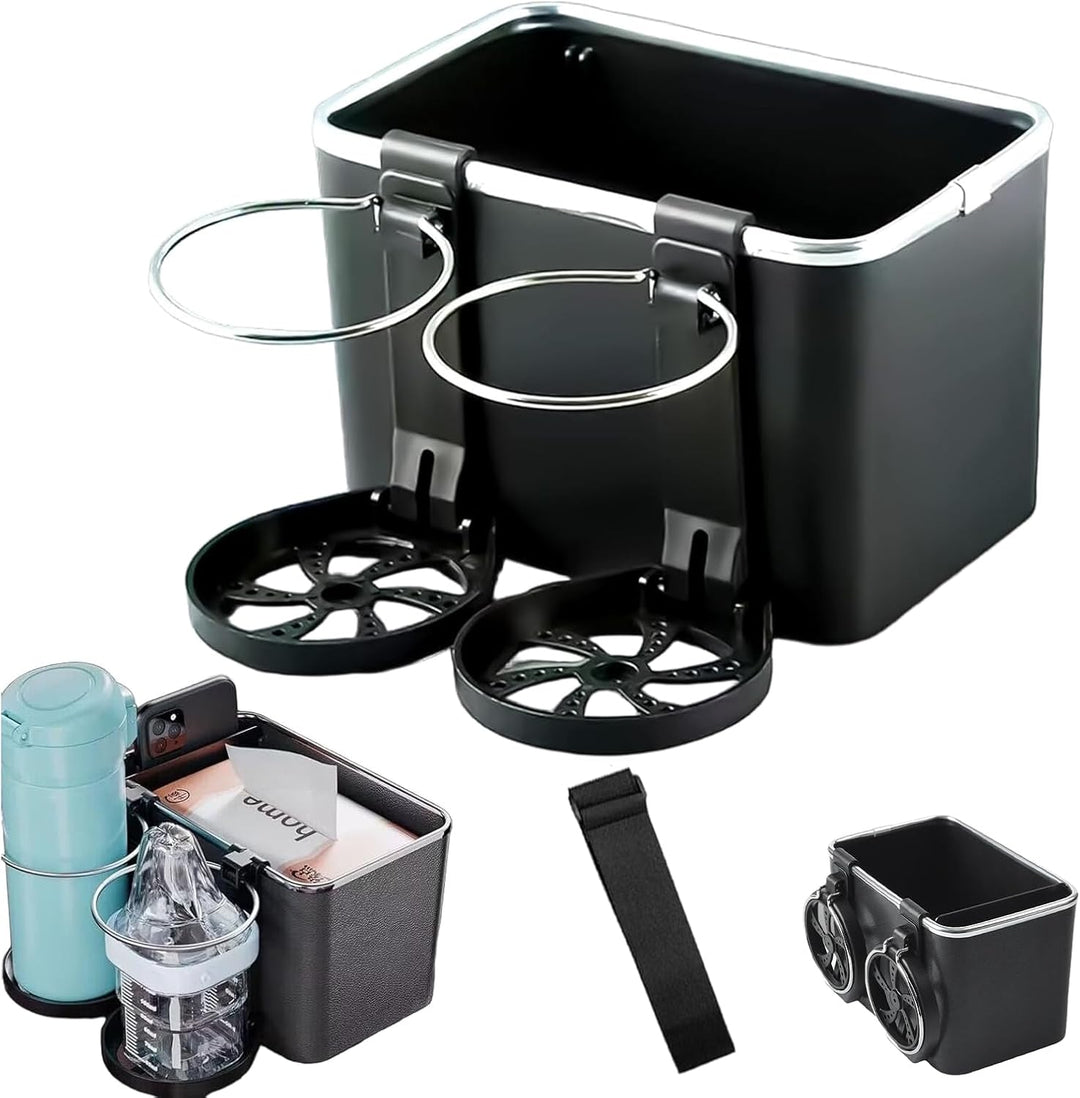Armlene Organizer med Twin Fold-Flat Koppholdere Skanto