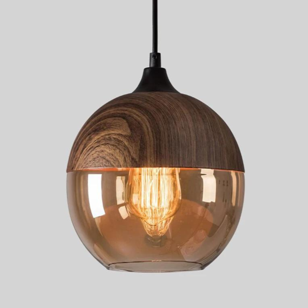 Skanto | Stilig skandinavisk tre taklampe - NordLuna