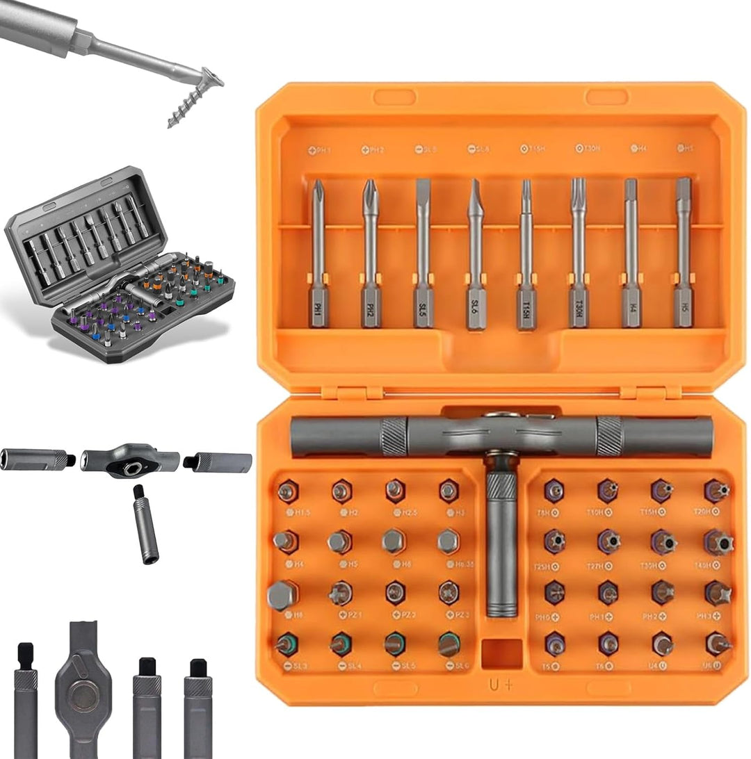 42-i-1 Magnetschraubendreher-Set – Präzisions-Reparaturwerkzeug-Set mit Bits und Griff – Fixaro