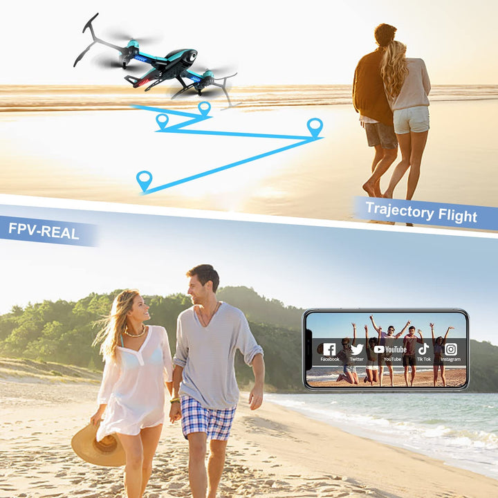 Skanto | RC Helikopter Drone med 1080P HD Kamera for Barn Voksne