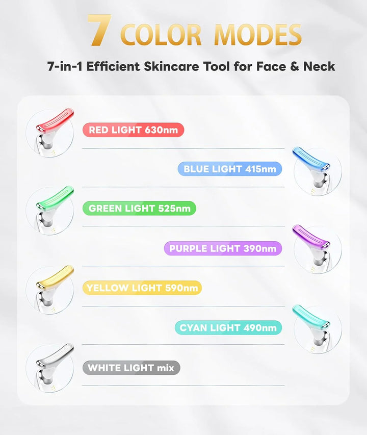 Skanto | RadiantGlow 7-farge LED ansiktsmaske
