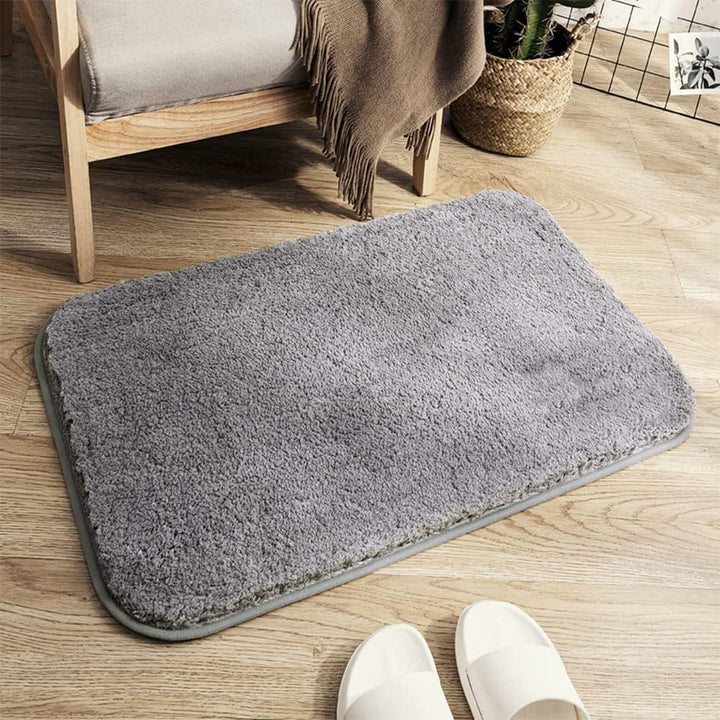Tykk mikrofiber badematte - Myk, absorberende, sklisikker - Perfekt for bad og soverom | Skanto