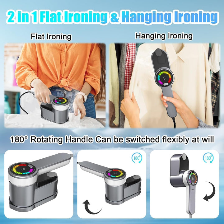Frendorf | Bærbar reise dampstryker 1200W med 6 moduser og AU-plugg