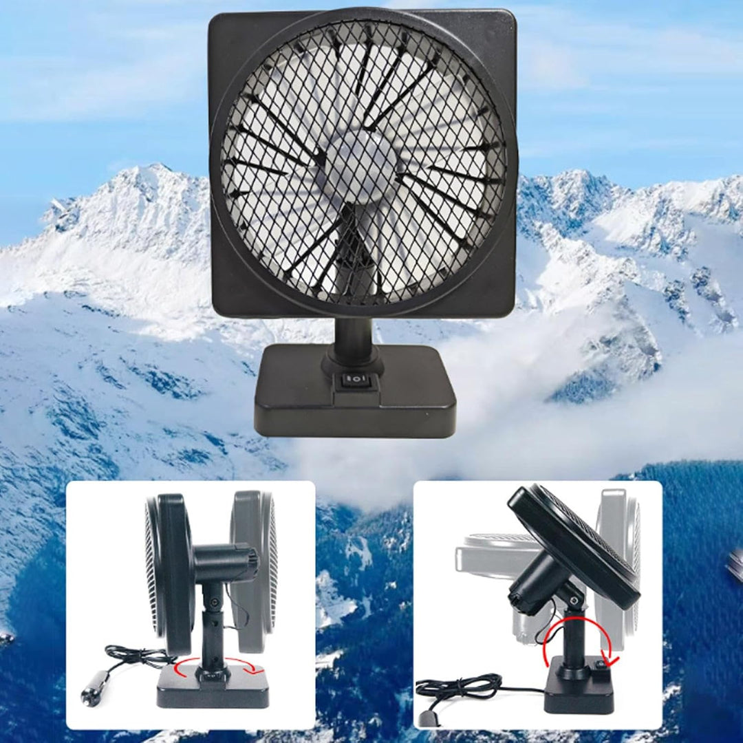 Skanto | 12V USB Luftsirkulator Bilstyling Kjølevifte med 360° Rotasjon (1+1 GRATIS) – Aurovent