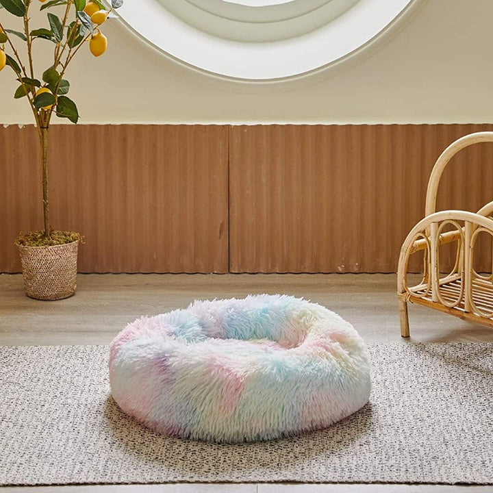 Skanto | Beef Rainbow Ekstra Plysj Beroligende Donut Hundesenger