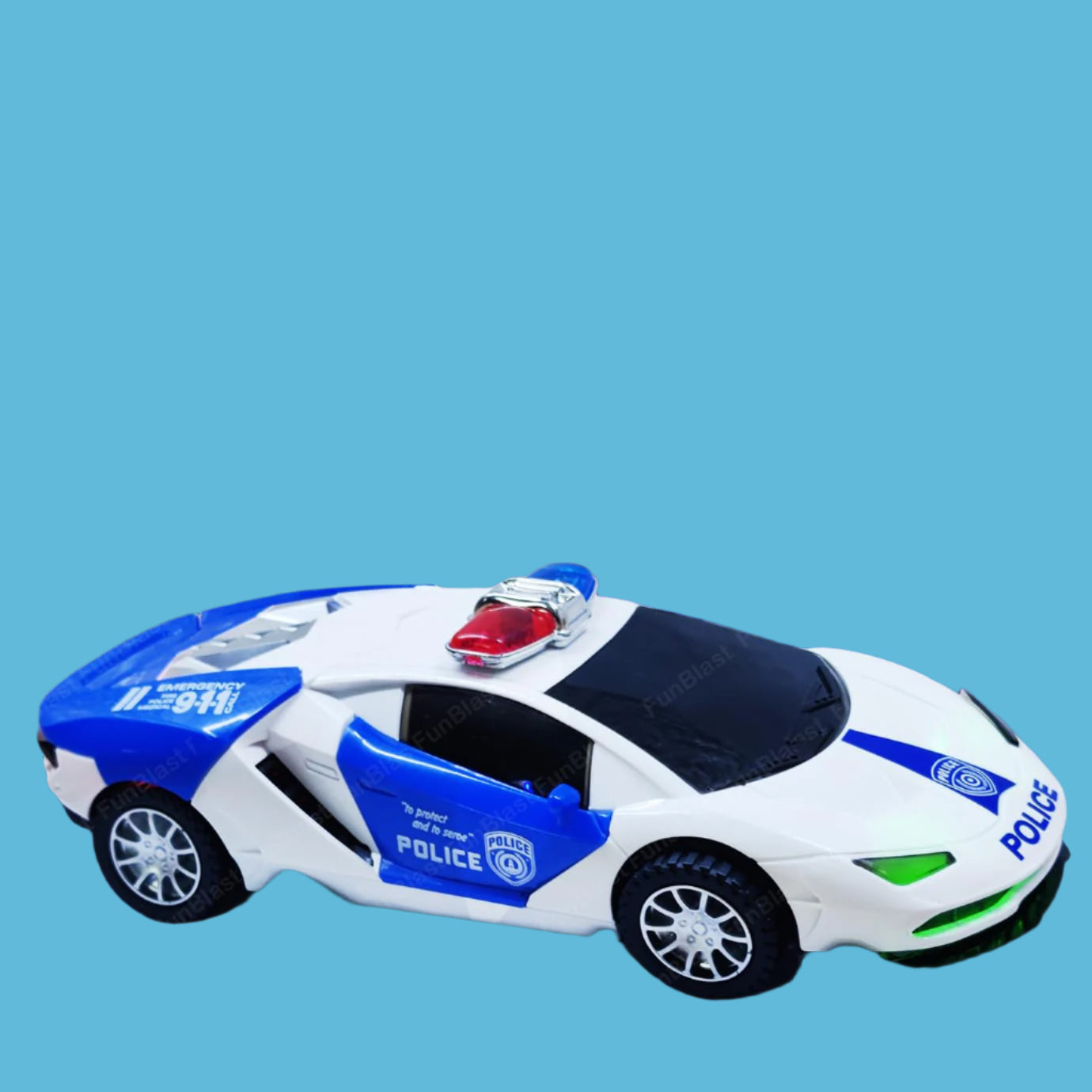 Norvo | SpeedPatrol | Spennende leke moro - Elektrisk politibil med 360° rotasjon, lys og lyd