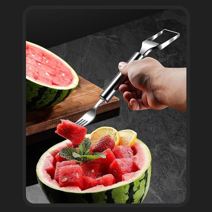 Skanto | Woyuosn 2-i-1 Rustfritt Stål Watermelon Gaffel Cutter