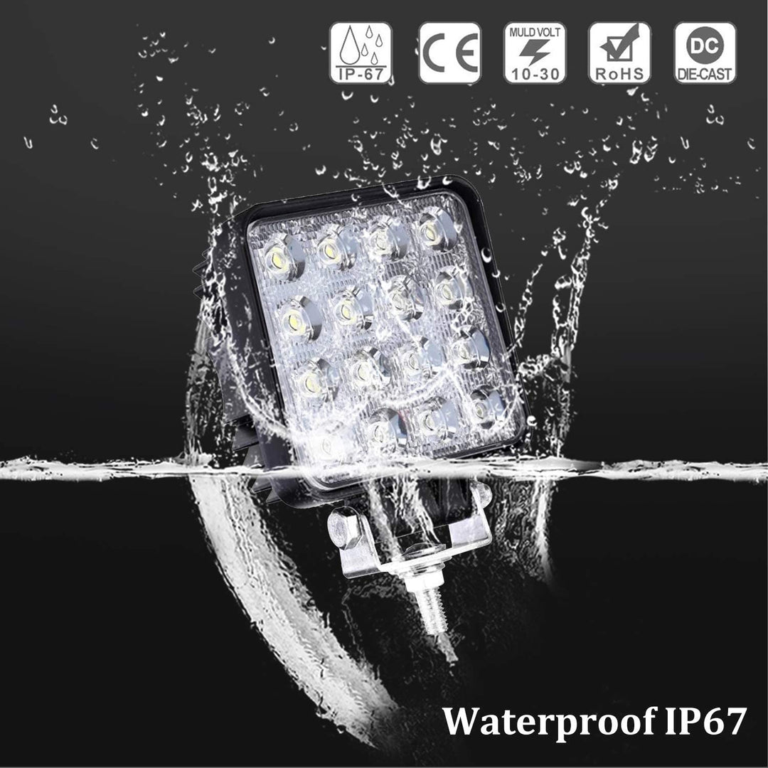 LED Arbeidslys 48W IP67 Ryggelys 2X-10X | Skanto