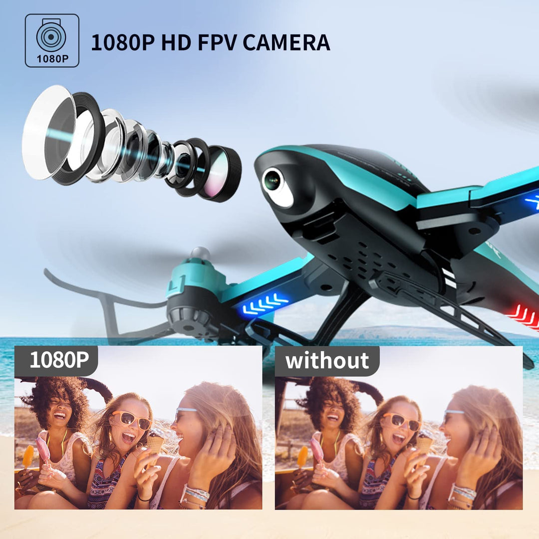Skanto | RC Helikopter Drone med 1080P HD Kamera for Barn Voksne