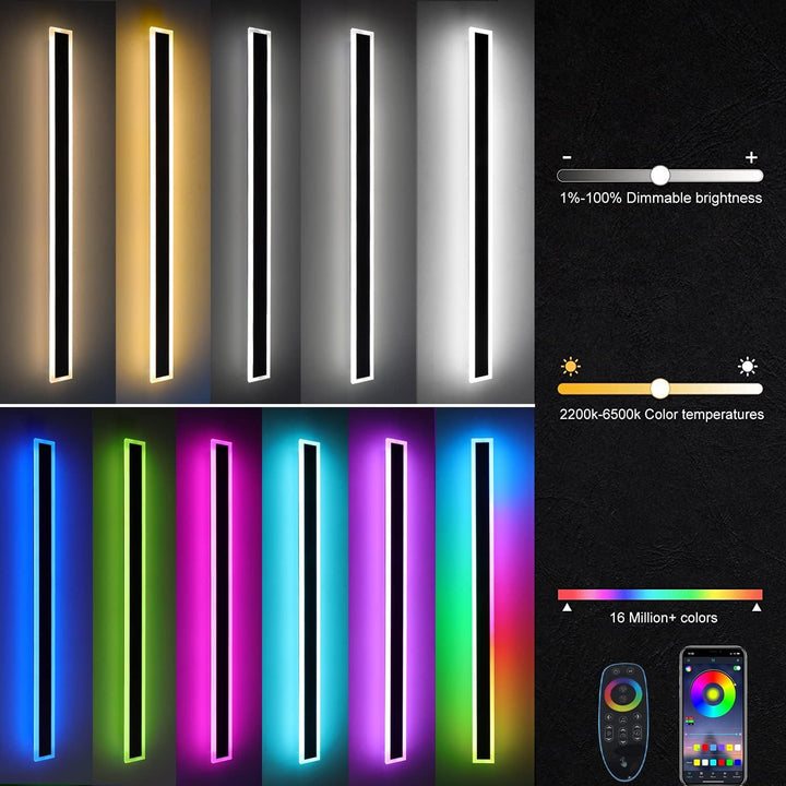 Skanto | Utendørs LED vegglampe Moderne dimbar stripe